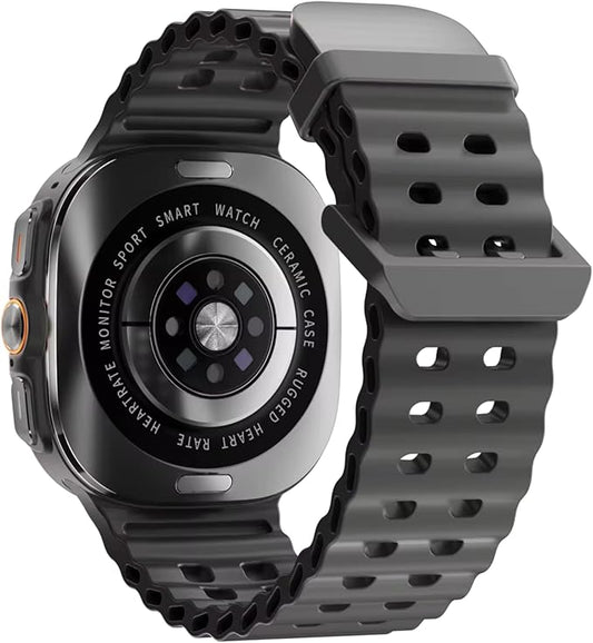 ZESOZ Galaxy Z7 Smartwatch, AMOLED Display, Health and Sport Tracking, 7-Day Battery Life, (Black)