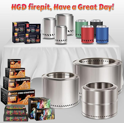 HGD (6 Pack) Magic Campfire Fire Color Changing Packets for Fire Pit, Indoor/Outdoor Fireplace, Bonfire - Rainbow Magical Flame, Camping Accessory, Compatible with Wood
