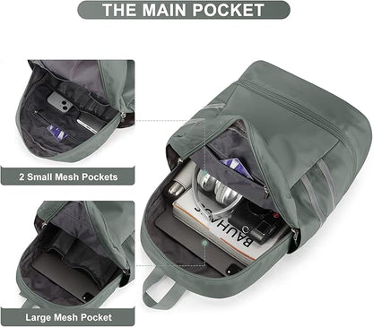 coofay Small Gym Backpack for Women Waterproof Backpack with Shoe Compartment Lightweight Travel Backpack Sports Backpack Large Gym Bag