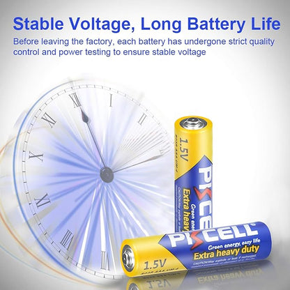 PKCELL AAA Batteries 20 Pack, Triple A Batteries, 1.5V High-Performance Carbon Battery for LED Candles Clock Remote Controls Flashlights