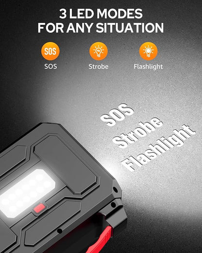 Apowking 146Wh Portable Power Station Bank 200W Peak(100W Rated) Solar Powered Power Bank with AC Outlet 110V, 39600mAh, USB QC3.0 Fasting Charging, LED Flashlights for Home Camping Emergency