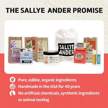 SALLYEANDER No-Bite-Me Anti-Itch Balm Sticks – All-Natural Bug-Bite Relief – 2-Pack – Gentle for Kids & Infants