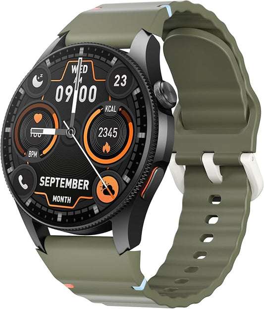 G12 Fitness Smartwatch with GPS, 2 Watch Bands, 1.43 AMOLED Screen, 3ATM 30M Waterproof, 450mAh Large Battery, Answer/Make Call, 24/7 Sleep Tracking, Compatible for Android iOS