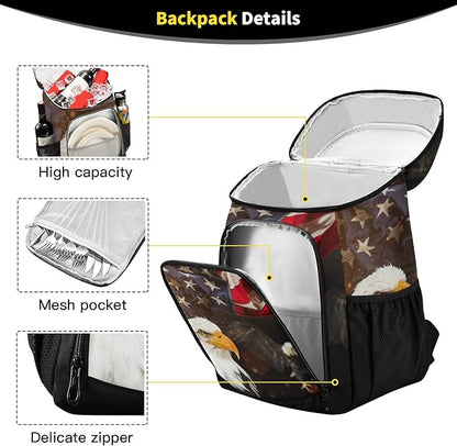 Cooler Backpack Insulated Leak Proof Beach Cooler Bag 30 Cans Waterproof Lightweight Soft Lunch Picnic Cooler for Men Women