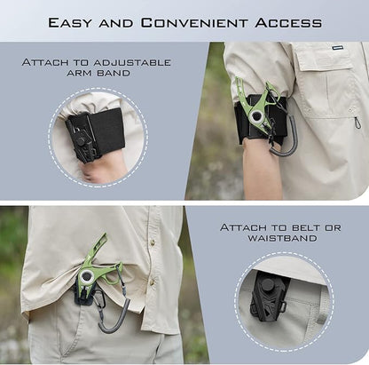 KastKing Micro Gila Fishing Pliers, Integrated Finger Hole, Aircraft Grade Aluminum, Fishing Tools, Saltwater Resistant Fishing Gear, Tungsten Carbide Cutters, Olive