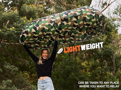WEKAPO Inflatable Lounger Air Sofa Hammock-Portable,Water Proof& Anti-Air Leaking Design-Ideal Couch for Backyard Beach Traveling Camping Picnics & Music Festivals