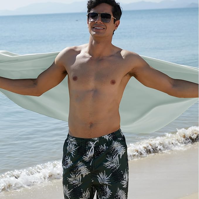 Rainleaf Microfiber Towel Perfect Travel & Gym & Camping Towel. Quick Dry - Super Absorbent - Ultra Compact - Lightweight. Suitable for Trip, Beach, Shower, Backpacking, Pool