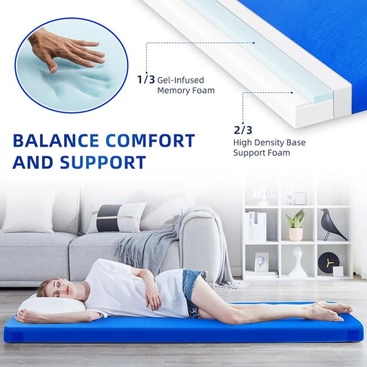Sleeping Pad for Adults, Comfortable Thick Floor Sleeping Mats for Car Truck Tent with Removable Travel Bag
