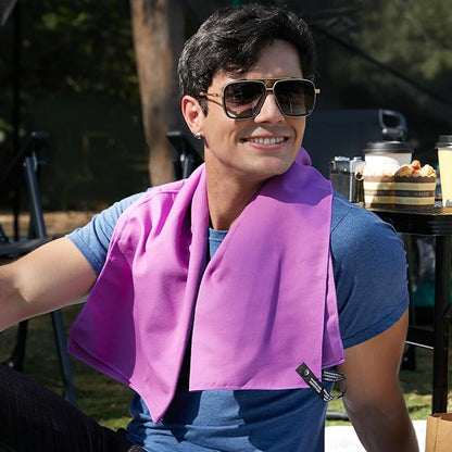 Rainleaf Microfiber Towel Perfect Travel & Gym & Camping Towel. Quick Dry - Super Absorbent - Ultra Compact - Lightweight. Suitable for Trip, Beach, Shower, Backpacking, Pool