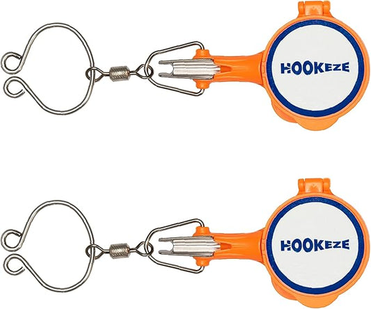 HOOK-EZE Fishing Knot Tying Tool | Protect from Fish Hooks | Tie Fishing Knots Easily | Cool Gadgets for Fishermen | Ice Fly Fishing | Fishing Accessories for Beginner Anglers | Nail Knot Tool