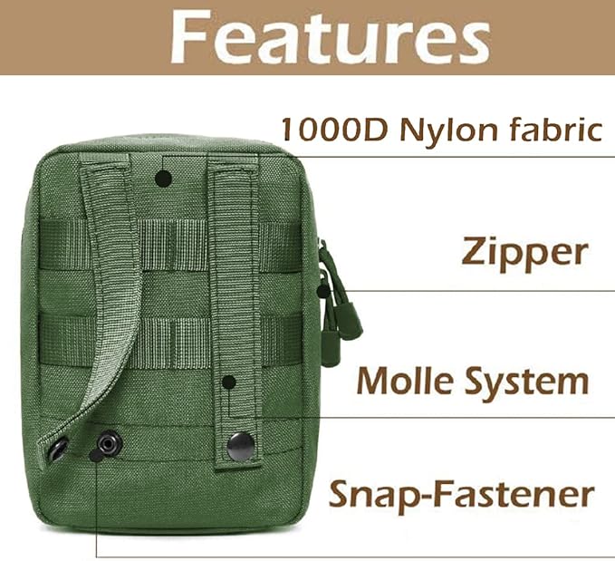 First Aid Pouch EMT IFAK Medical Pouchs, Tactical MOLLE Utility Pouch