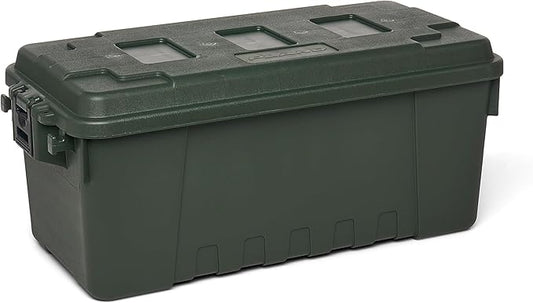 Plano Sportsman Trunk, OD Green, Medium, Lockable Storage Box, Airline Approved Sportsman Trunk, Hunting Gear and Ammunition Bin, Heavy-Duty Containers for Camping, 68-Quart