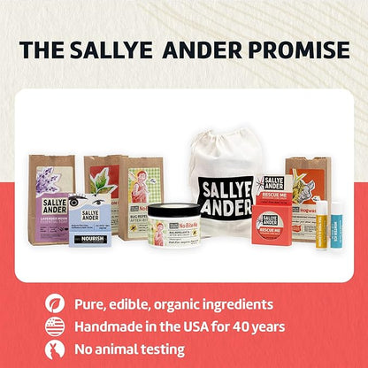 SALLYEANDER No Bite Me All-Natural Bug & Insect Repellent - Anti Itch Cream - 2 oz - Safe for Kids and Infants - Repels Mosquitoes, Black Flies, Fleas, and Ticks