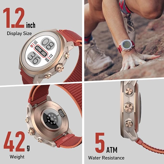 COROS APEX 2 GPS Outdoor Watch,1.2" Sapphire Screen,14 Days/40 Hours Battery Life,5 Satellite Systems, Offline Maps, Heart Rate Monitor, Music, Triathlon, Multisport, Training Plan and Workout-Black