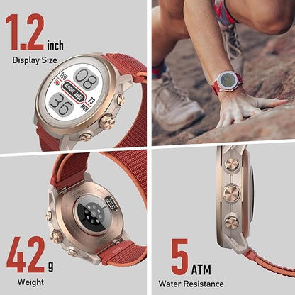 COROS APEX 2 GPS Outdoor Watch,1.2" Sapphire Screen,14 Days/40 Hours Battery Life,5 Satellite Systems, Offline Maps, Heart Rate Monitor, Music, Triathlon, Multisport, Training Plan and Workout-Black