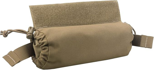 WYNEX Tactical First Aid Drop Dump Pouch, Medical Trauma Roll Up Drop Pouch EMT IFAK Sub Abdominal Carrying Bag with Hook-N-Loop for Chest Rig Vest