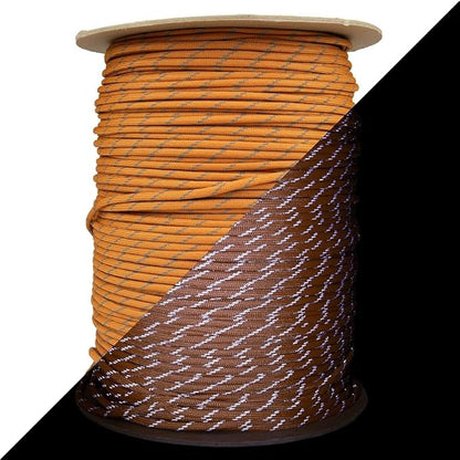 Reflective 550lb Paracord – 7 Strand Type III Nylon Parachute Cord for Hiking, Camping, and Fishing – 30+ Colors and 6 Length Options