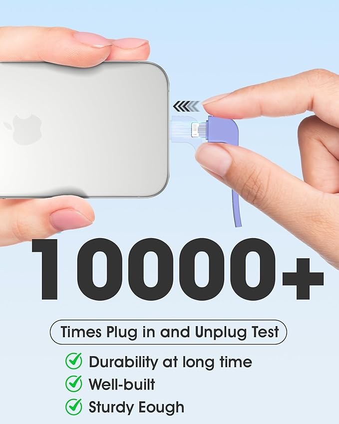 TG90° Portable Phone Charger Ultra Mini Power Bank with Built-in Foldable AC Wall Plug and Cables,5000mAh External Battery Pack Compatible with iPhone 17 16 15 14 Android Smart Devices