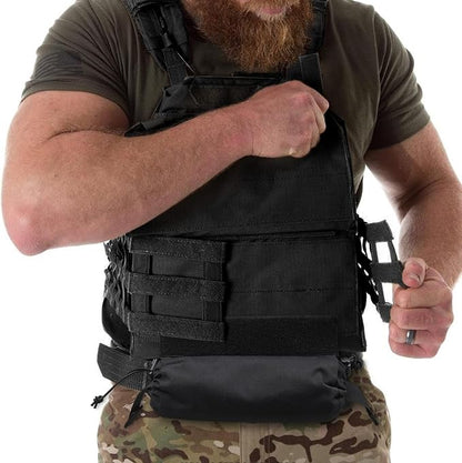 WYNEX Tactical First Aid Drop Dump Pouch, Medical Trauma Roll Up Drop Pouch EMT IFAK Sub Abdominal Carrying Bag with Hook-N-Loop for Chest Rig Vest