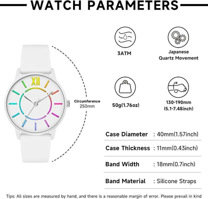 Bisley Unisex Watch Easy to Read Waterproof Silicone Strap Watch