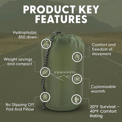 Ultralight Sleeping Bag Top Quilt 850 Down Ultralight Backpacking Camping Blanket