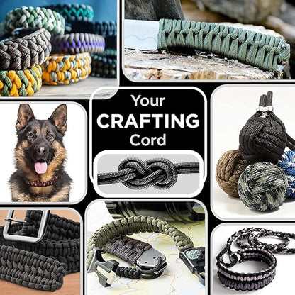 TECEUM Heavy Duty Rope 1000 – 1000ft / 200ft / 100ft / 50ft – 40+ Colors – Utility Rope for Survival & Camping Gear – Nylon String, Camping Rope, para Cord, Utility Nylon Rope, Tent Cord