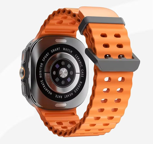 ZESOZ Galaxy Z7 Smartwatch, AMOLED Display, Health and Sport Tracking, 7-Day Battery Life, (Orange)