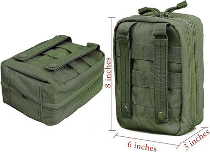 Carlebben EMT Pouch MOLLE Ifak Pouch Tactical MOLLE Medical First Aid Kit Utility Pouch