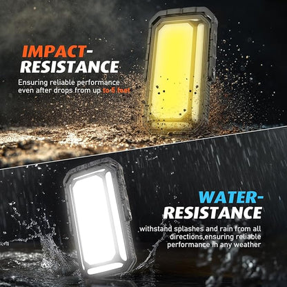 LED Camping Lantern Rechargeable 4000LM, 10000mAh Portable Camping Lights up to 120+ Hours, 12 Light Modes, Dimmable, LCD Digital Display, Waterproof, Camping Essentials for Power Outages, Emergency