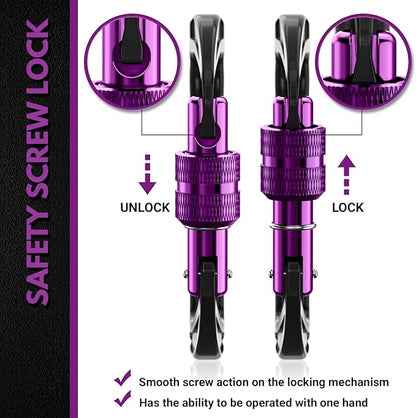 12kN (2697 lbs) Heavy Duty, Locking, Auto Locking, Wiregate Carabiner Clips, for Securing Pets, Outdoor, Camping, Hiking, Hammock, Dog Leash Harness, Keychains