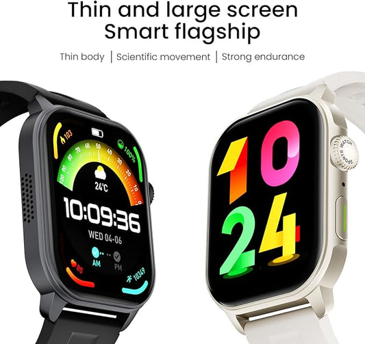 Smart Watch For Men Women: 1.96" AMOLED Touchscreen,GPS Tracker,Waterproof Make/Answer Call Smart Watches,Sleep & Activity Tracking,multiple Sport Modes,Digital Running Watches for iPhone Android iOS