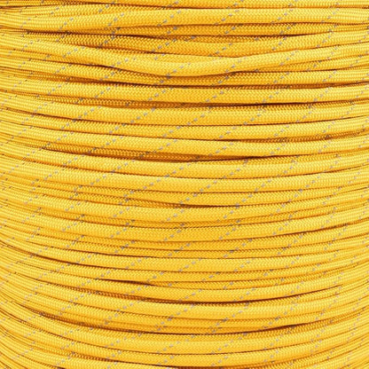 Reflective 550lb Paracord – 7 Strand Type III Nylon Parachute Cord for Hiking, Camping, and Fishing – 30+ Colors and 6 Length Options