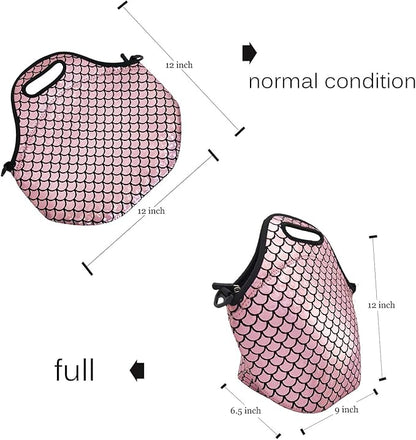 YOUDA Insulated Lunch Bag Neoprene Shoulder Lunch Tote Boxes Bags for Women Men Work Office Outdoor Picnic Travel