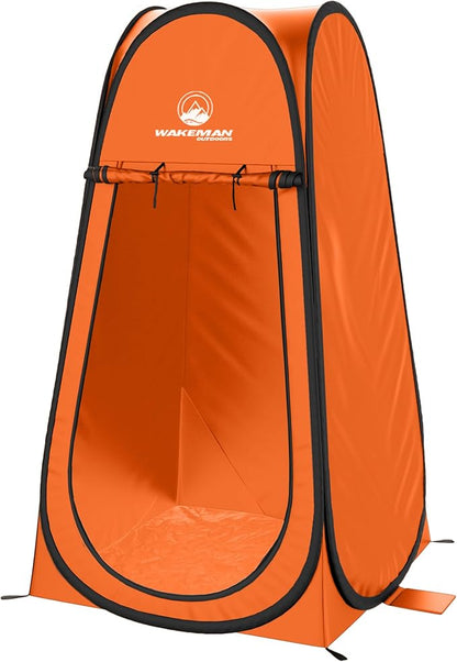 Pop Up Pod - Privacy Shower Tent, Dressing Room, or Portable Toilet Stall with Carry Bag for Camping, Beach, or Tailgate by Wakeman Outdoors