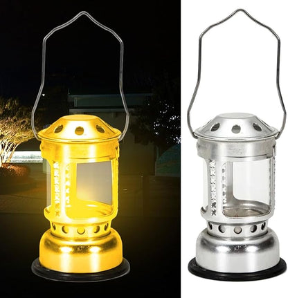 Hiking Candle Lamp Night Fishing Hangings Outdoor Camping Aluminum Alloys Candle Lamp for Outdoor Camping Angling, Gold