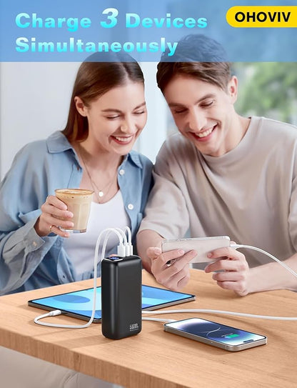 Portable Charger 50000mAh Power Bank - 22.5W Fast Charging External Battery Pack,USB-C Portable Phone Charger for iPhone 16/15/14/13 Pro Android Samsung, for Travel Camping Essential