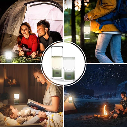 LED Camping Lantern, 1000 Lumens Camping Lantern Rechargeable with 4 Light Modes, Waterproof, Camping Essentials, Mini Lantern Flashlight for Camping, Hurricane, Emergency, Hiking, Power Outages