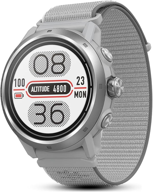 COROS APEX 2 Pro Outdoor GPS Watch, 1.3" Sapphire Titanium, 30-Day Battery Life, Dual-Freq GPS, On-Wrist Navigation, Offline Maps, Heart Rate Monitor, Track Sleep, Running, Biking, Climbing-Grey