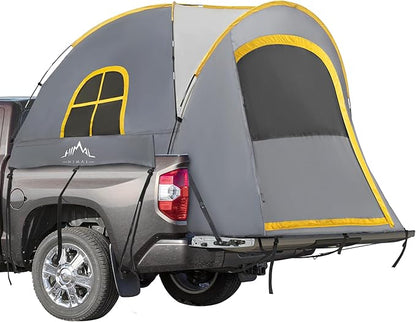 Pickup Truck Tent, Waterproof PU2000mm Double Layer for 5.5-6.0 FT Truck Bed, Portable Bed Tent for Camping, Gray