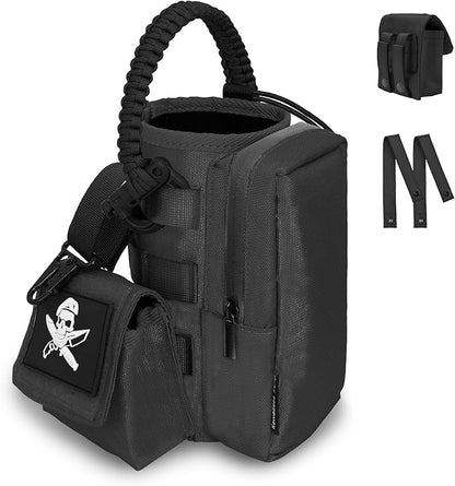 Water Bottle Holder Bag with Molle Strap - Water Bottle Carrier Pouch for Walking, Gym, Camping, Fishing, Hunting 32oz, 64oz, 128oz One Gallon Tactical Carrier Holder