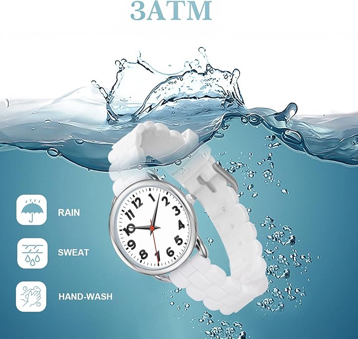 35MM Women's Watch Big Face Easy Reader Water Proof