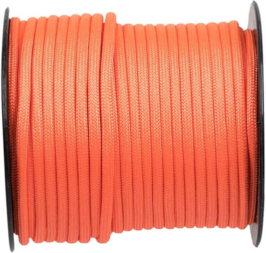 West Coast Paracord 100, 50 Feet 550 Lb. Paracord Parachute Rope Great for Outdoors Camping, Storage Kayak Utility Spool Many Colors