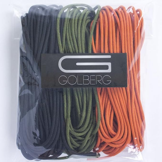 GOLBERG 750lb Paracord/Parachute Cord – Mil-Spec Type IV 750 lb Tensile Strength – Mil-C-5040-H – 100% Nylon