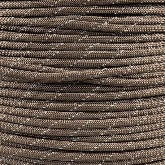 Reflective 550lb Paracord – 7 Strand Type III Nylon Parachute Cord for Hiking, Camping, and Fishing – 30+ Colors and 6 Length Options