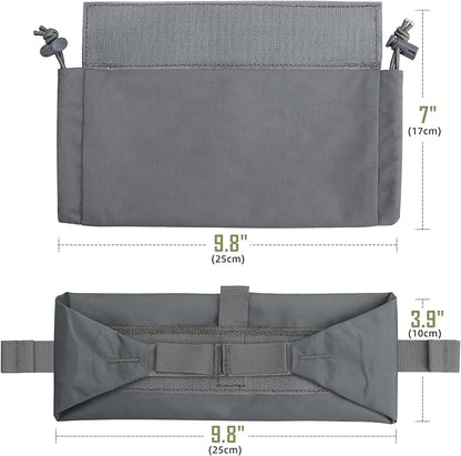 WYNEX Tactical First Aid Drop Dump Pouch, Medical Trauma Roll Up Drop Pouch EMT IFAK Sub Abdominal Carrying Bag with Hook-N-Loop for Chest Rig Vest