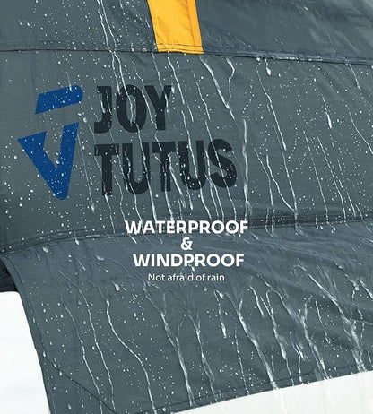 JOYTUTUS Truck Bed Tent, Portable Pickup Truck Tent 6.5ft Fiberglass Pole, Waterproof PU2000mm Fabric for 2 Person, Easy Set-up, Orange