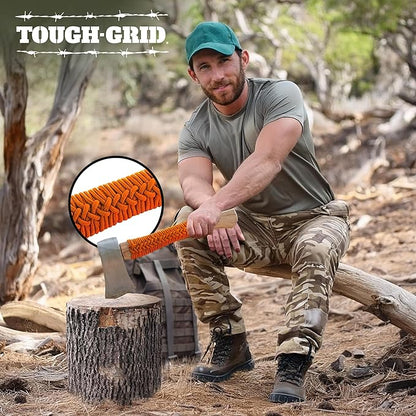 TOUGH-GRID Premium Buckskin Paracord 550 lbs Made in USA Outdoor Survival Nylon Rope Tactical Heavy Duty Strands Parachute Cord Used by US Military Type III Mil-Spec