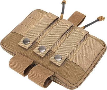 Medical Pouch for Tactical/Duty Belt MOLLE Vest/Pack EMT First Aid Pouch IFAK Utility Pouch Trauma Kit Organizer w/Tourniquet Holder