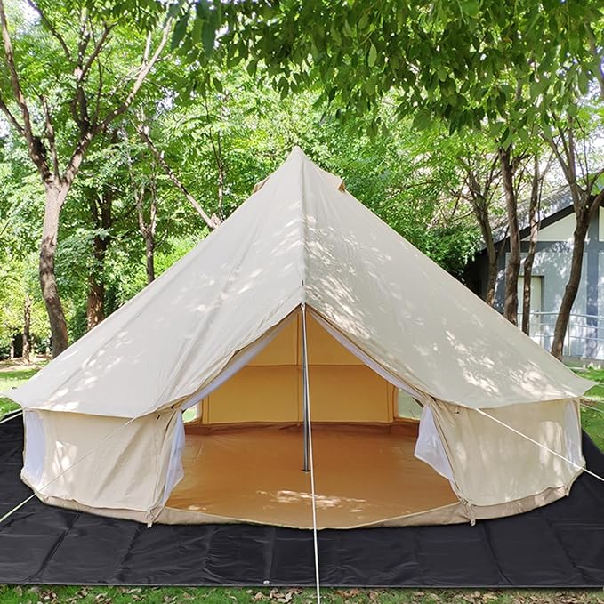 REDCAMP 14'x9' Ultralight Tent Footprint, PU 2000 Waterproof Camping Tent Tarp with Drawstring Carrying Bag for Ground Camping Hiking (173"x108" UL Black)
