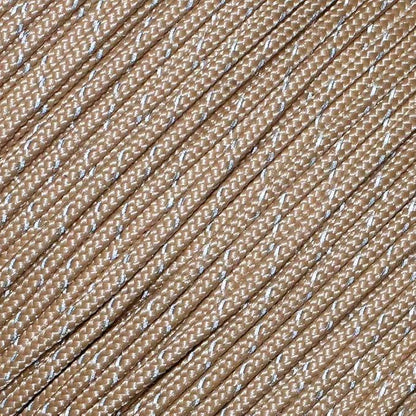 West Coast Paracord – 95 Tensile Strength - 1 Strand Reflective Paracord (25 Feet, Tan)